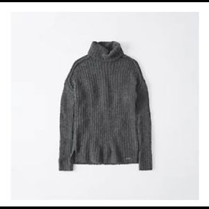 Dark Gray Turtleneck Sweater Size M Abercrombie